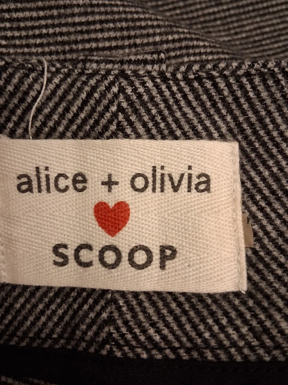 Alice + Olivia Black and White Pinstriped Bermuda Shorts